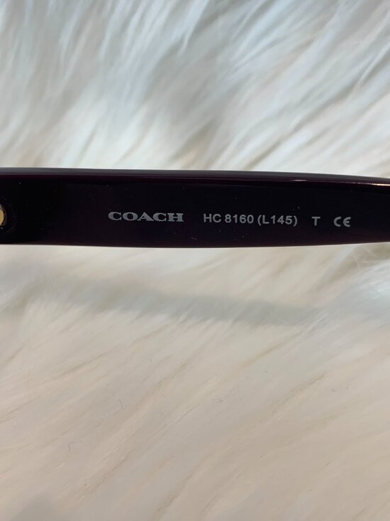 Coach New York Fashion Sunglasses Purple Confetti main image 10